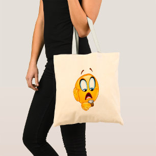 Stressed Emoji Tote Bag