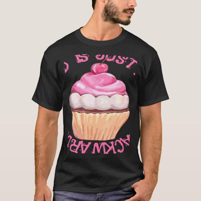 Stressed Is Just Desserts Backwards  Cupcake T-Shirt (Front)