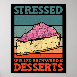 Stressed Spelled Backward Is Desserts Stress Aware Poster
