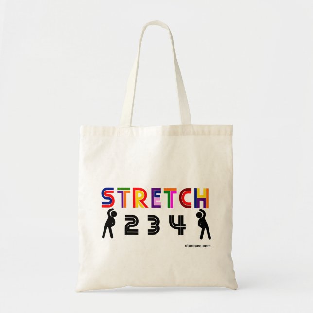 Stretch 2, 3, 4 tote bag (Front)