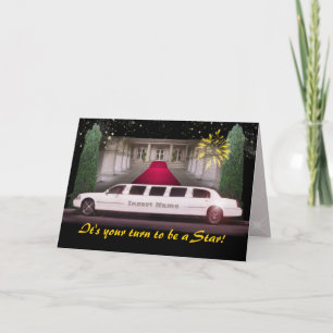 Stretch Limo V.I.P. (customisable) Card