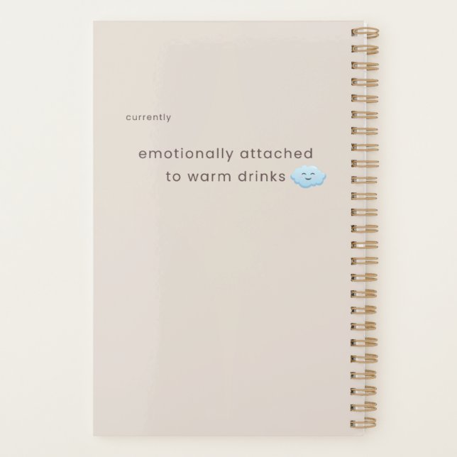 Stretch Tomorrow Sloth Notebook | Cosy Minimal 2.0 Planner (Back)