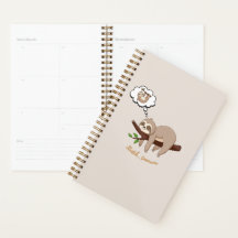Stretch Tomorrow Sloth Notebook | Cosy Minimalist