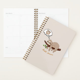 Stretch Tomorrow Sloth Notebook | Cosy Minimalist Planner