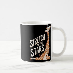Stretch Towards The Galaxy Positive Yoga Giraffe H Coffee Mug