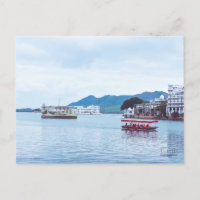Stretched Canvas Print - Beautiful Lake Palace Pos