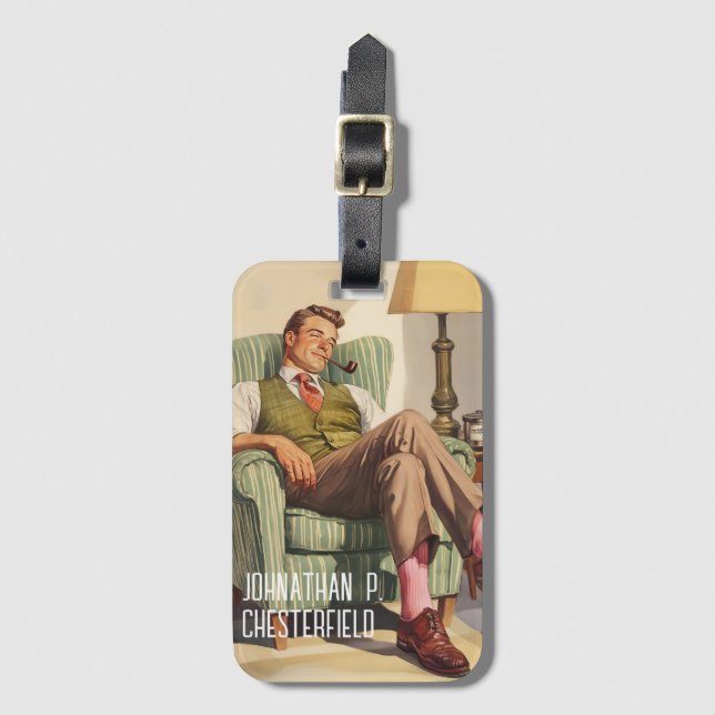 Stretched Canvas Print Luggage Tag (Front Vertical)