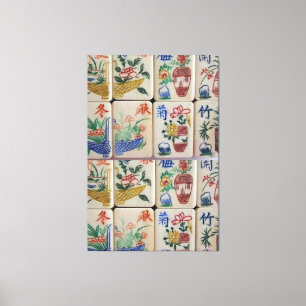Stretched Canvas Print Mahjong