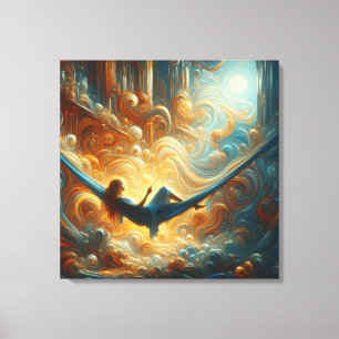 Stretched canvas print of the queen of the clouds