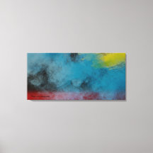 Stretched Canvas Print  Space smoke 