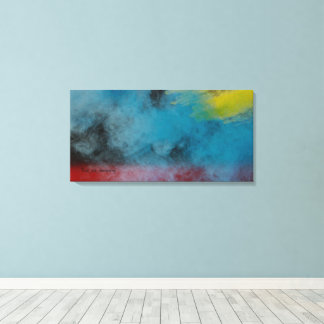 Stretched Canvas Print  Space smoke 