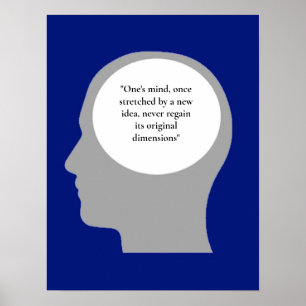 Stretched mind idea quote poster