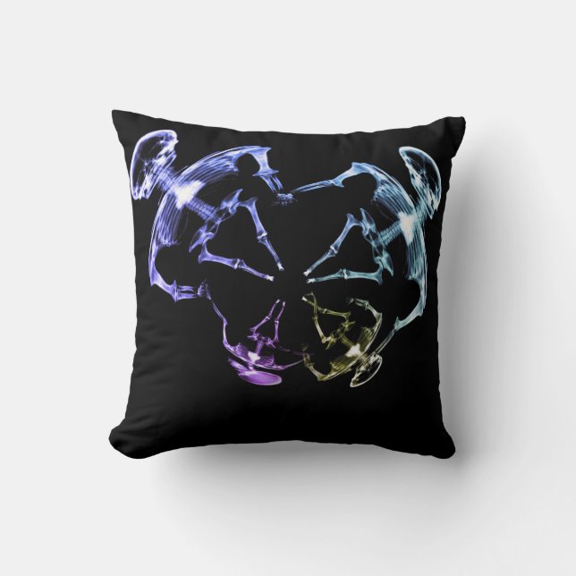 Stretched X-Ray Skeleton Family 2 Cushion (Front)