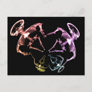 Stretched X-Ray Skeleton Family 3 Postcard