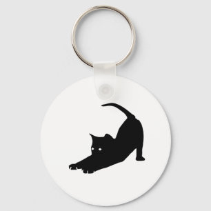 Stretching Cat Key Chain 