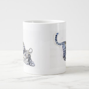 Stretching Cub Large Coffee Mug