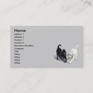 Stretching Labradoodles Business Cards