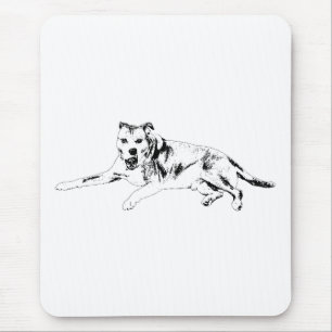 Stretching Smile, Relaxed Joy Mouse Pad