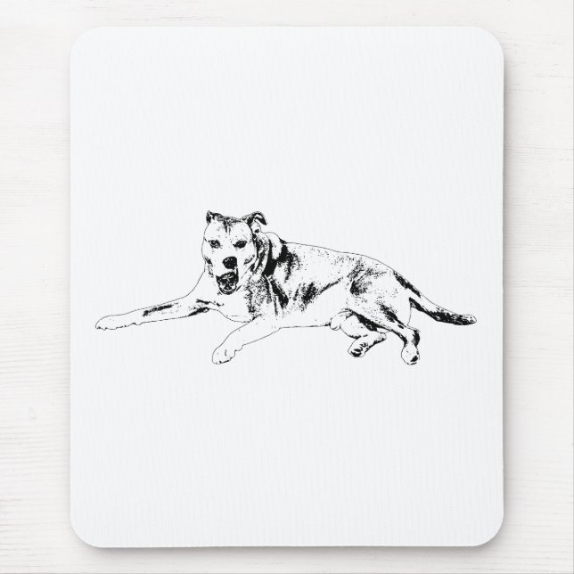 Stretching Smile, Relaxed Joy Mouse Pad (Front)