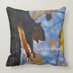 Stretching Squirrel 2 Cushion
