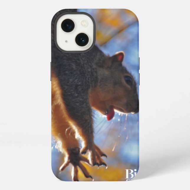 Stretching Squirrel iPhone Case (Back)