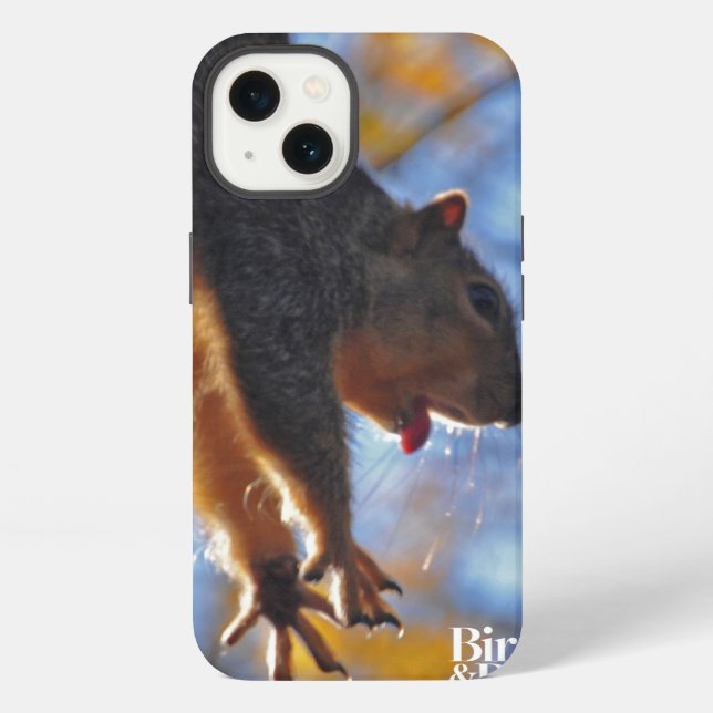 Stretching Squirrel iPhone Case (Back)