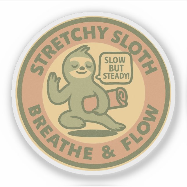 Stretchy Sloth Breathe & Flow (Front)