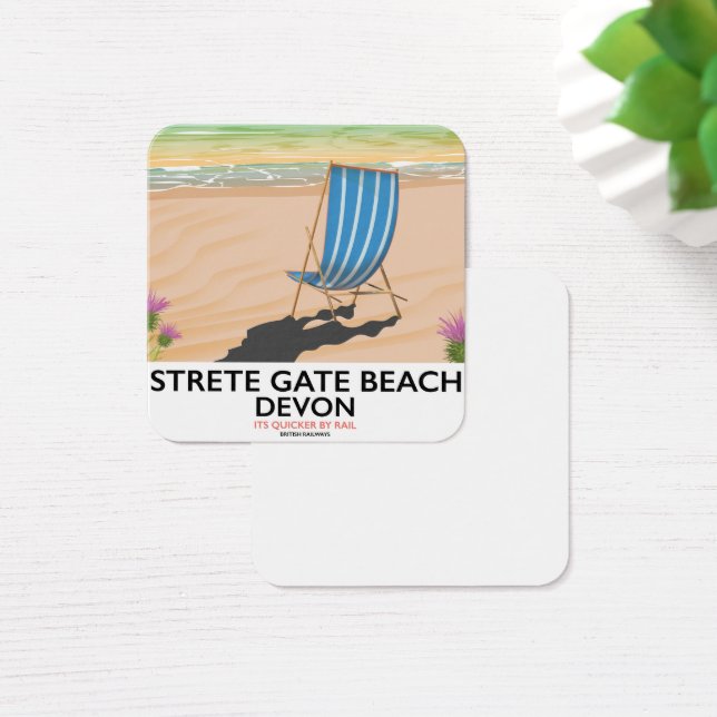 Strete Gate Beach Devon travel poster (Desk)