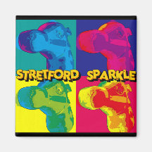 STRETFORD SPARKLE - FRIDGE MAGNET