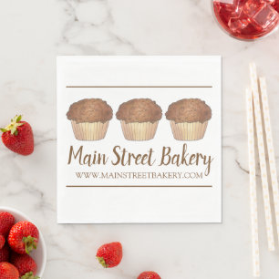 Streusel Crumb Muffin Baked By Bakery Baker Food Napkin