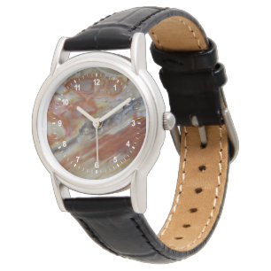 Striated Petrified Wood Watch