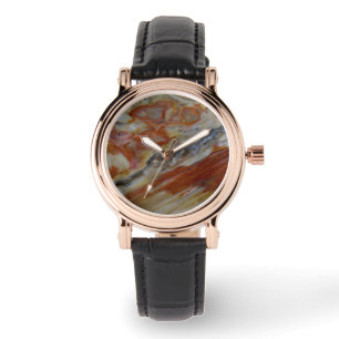 Striated Petrified Wood Watch