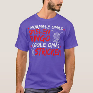 Strickerin Geschenk Oma Lustiges Stricken T-Shirt