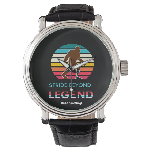 Stride Beyond Legend Sasquatch Amputee Vintage  Watch (Front)