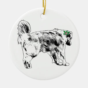 Stride On The Branch Ceramic Ornament