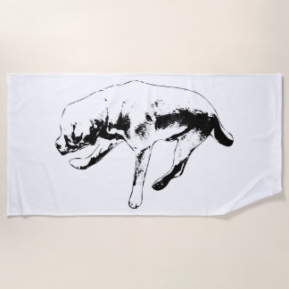 Stride & Silence Beach Towel
