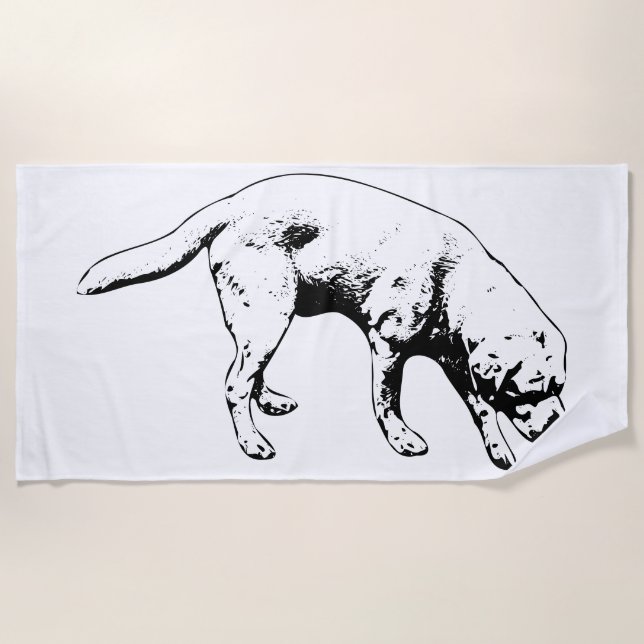 Strides on the Shore Beach Towel (Front)