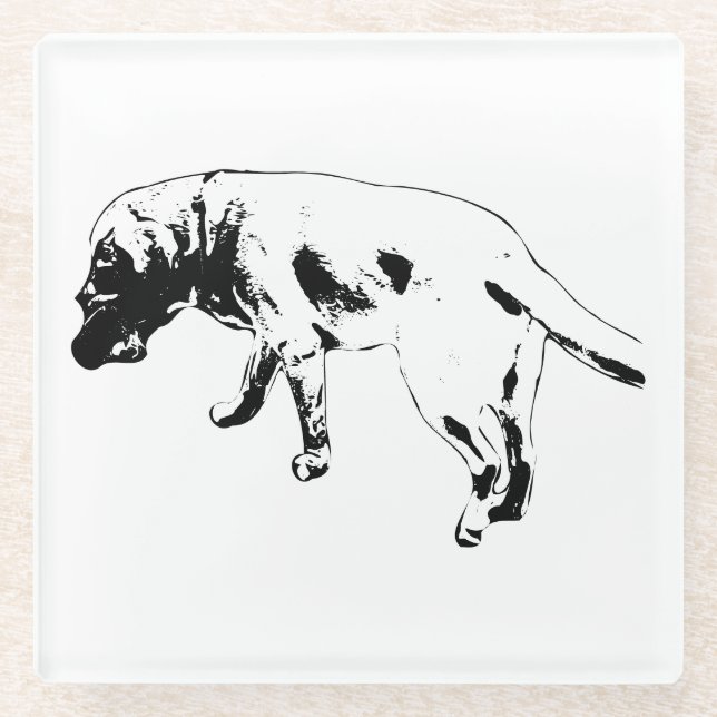 Strides & Stories Glass Coaster (Front)