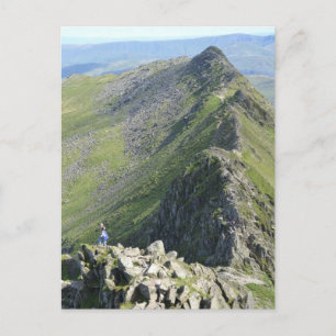 Striding Edge - English Lake District Postcard