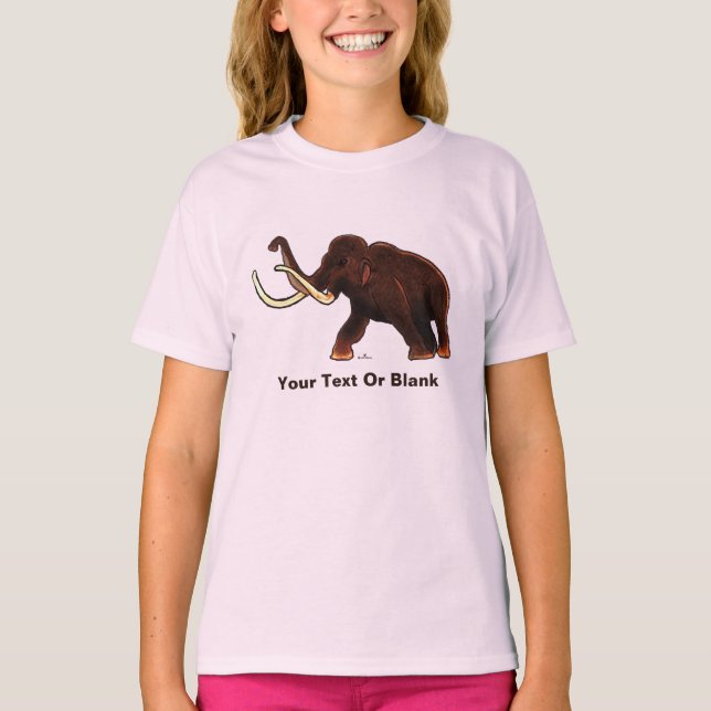 Striding Woolly Mammoth T-Shirt (Front)