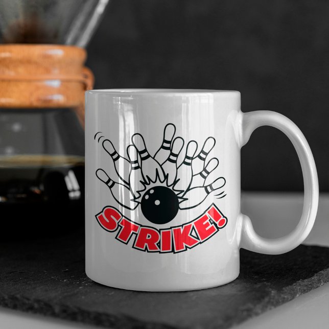 Strike - 10-Pin Bowling Logo Coffee Mug (Creator Uploaded)