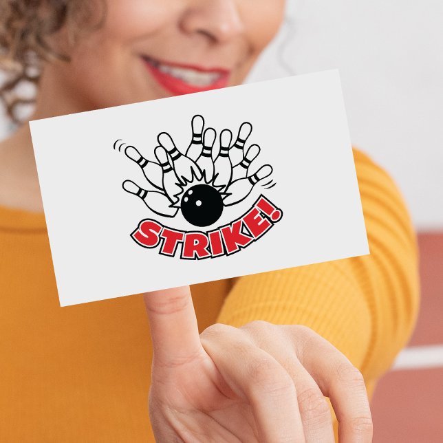 Strike - 10-Pin Bowling Rectangular Sticker (Creator Uploaded)