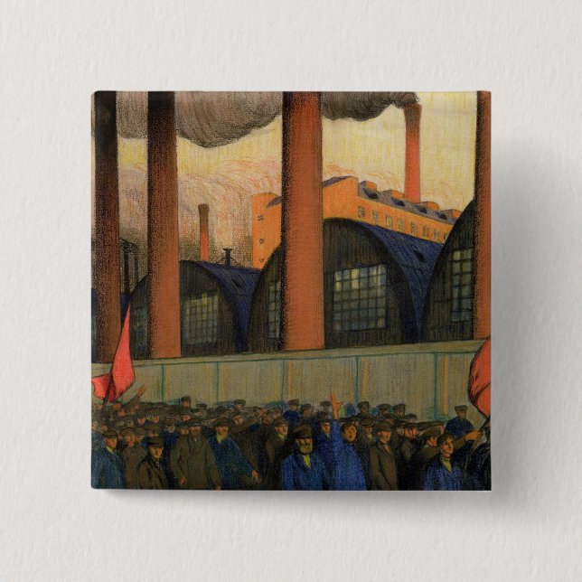 Strike 15 Cm Square Badge (Front)