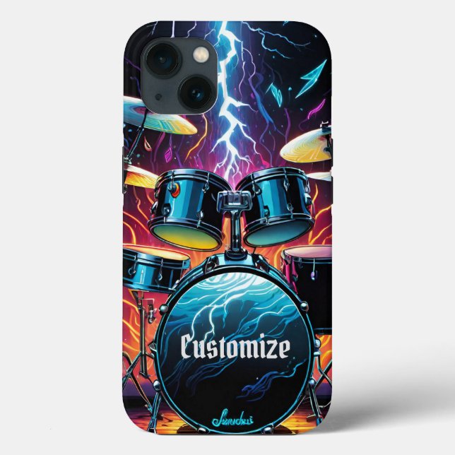 Strike A Beat Drum Set Case-Mate iPhone Case (Back)
