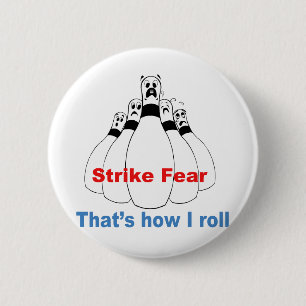 Strike Fear 6 Cm Round Badge
