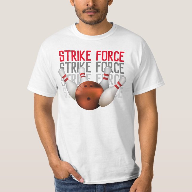 Strike Force Bowler Bowling T-Shirt (Front)