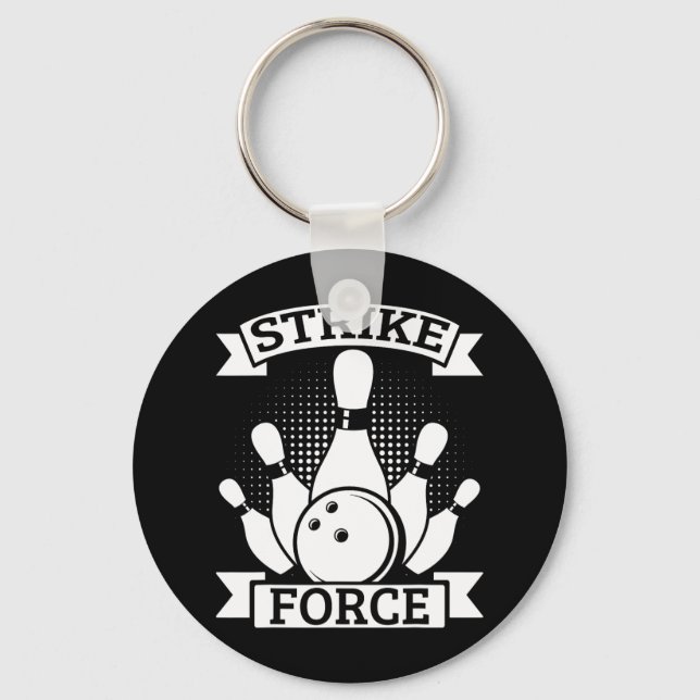 Strike Force Bowling Excellence  Key Ring (Front)