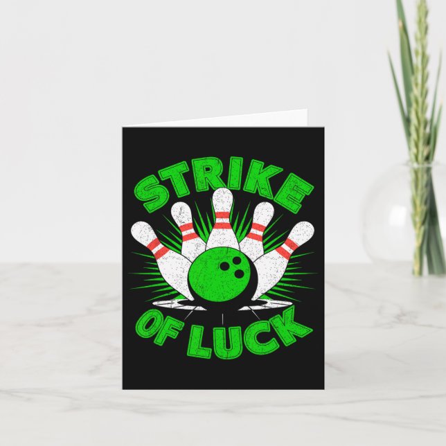 Strike Of Luck Bowling  Card (Front)