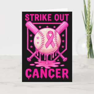 Strike Out Breast Cancer Awareness Baseball Fight Card