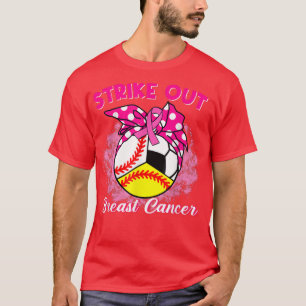 Strike Out Breast Cancer Awareness Baseball Fighte T-Shirt